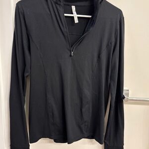 Fabletics Women’s Black Half Zip-Up Small